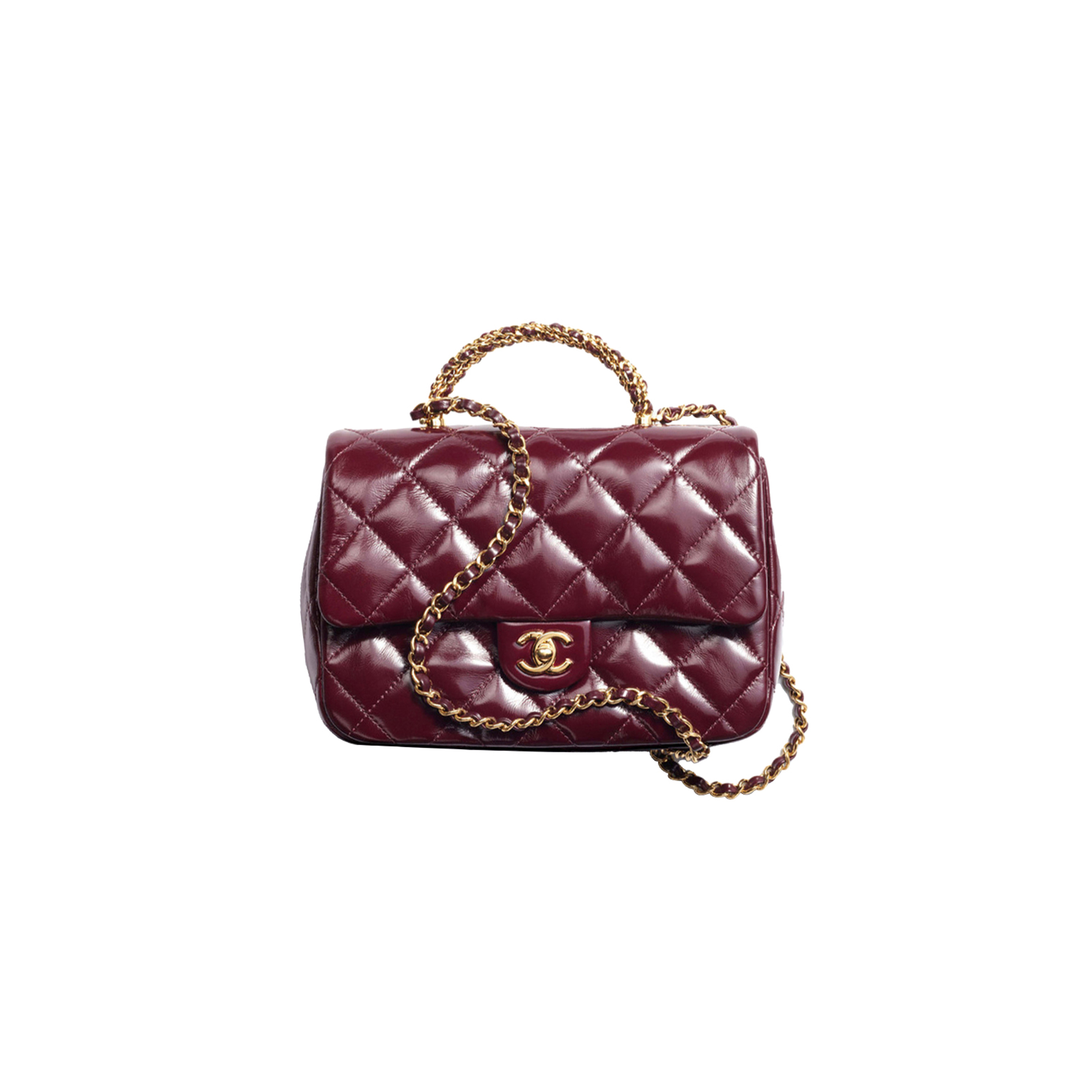 CHANEL MASTER FLAP BAG WITH TOP HANDLE AS5043  (25*17*8cm)